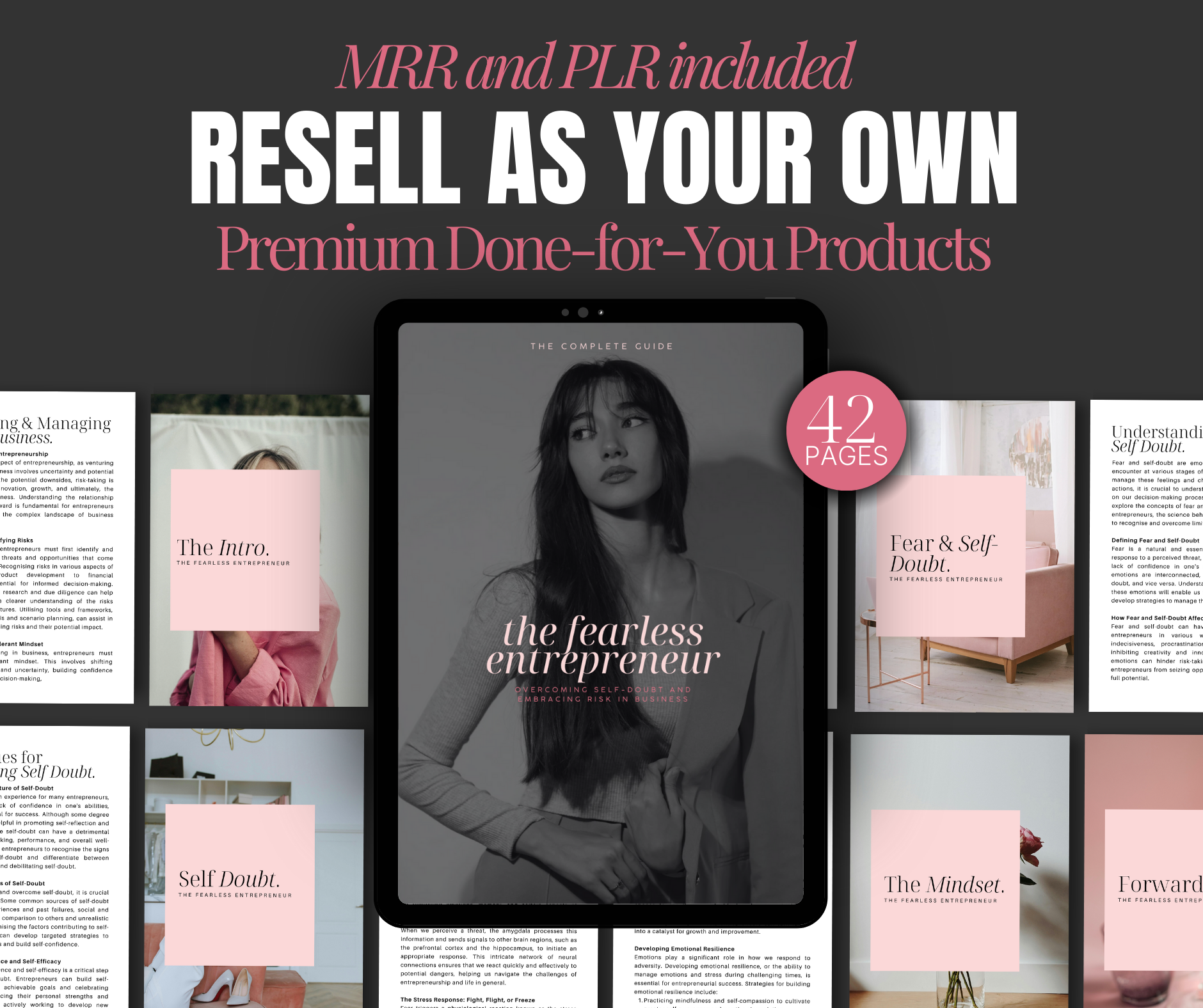 The Fearless Entrepreneur mindset ebook cover