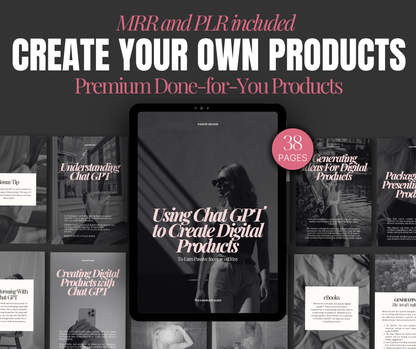 Use ChatGPT To Create Digital Products ebook cover