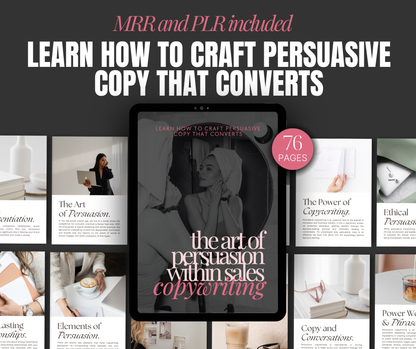 The Art of Persuasion in Sales Copywriting ebook cover