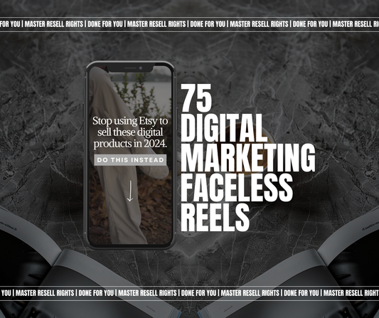 75 Digital Marketing Faceless Reels video pack preview
